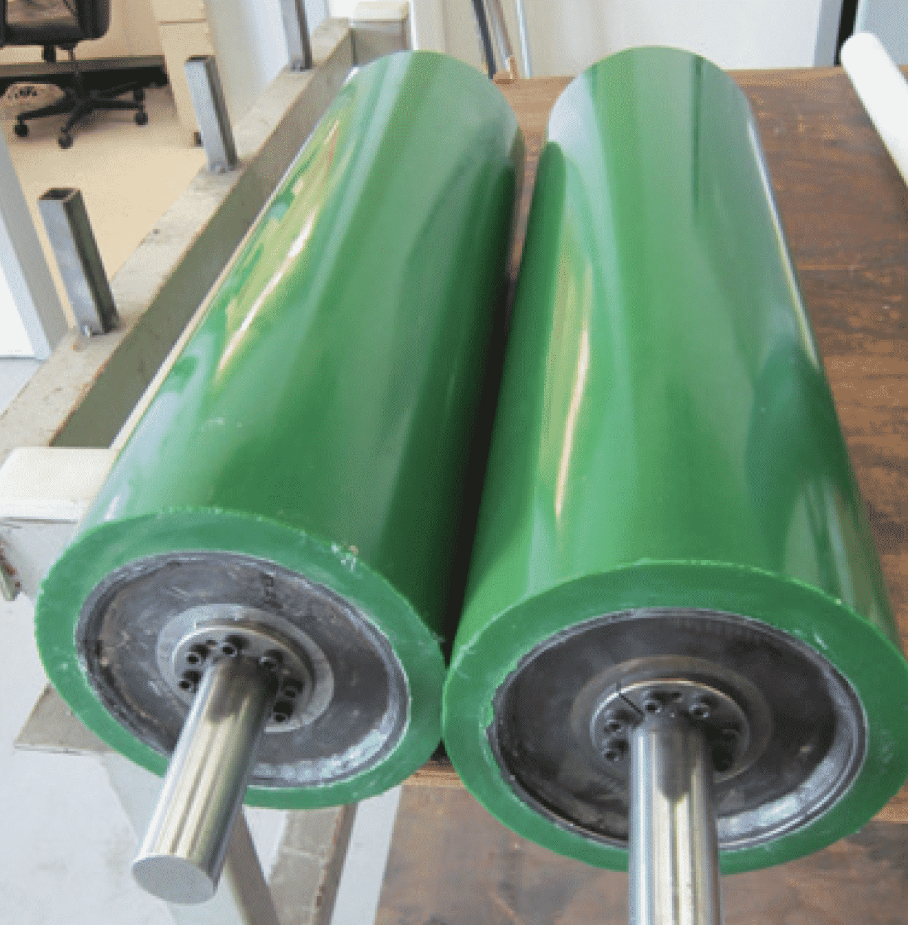 Rubber & Urethane Rollers - Redwood Plastics and Rubber